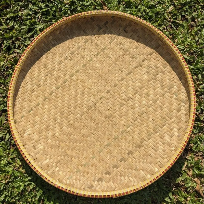 Traditional Indonesian bamboo winnowing tray for export